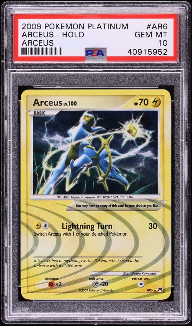 2009 Pokemon Platinum Arceus Holo Arceus #AR6 PSA 10 GEM MINT