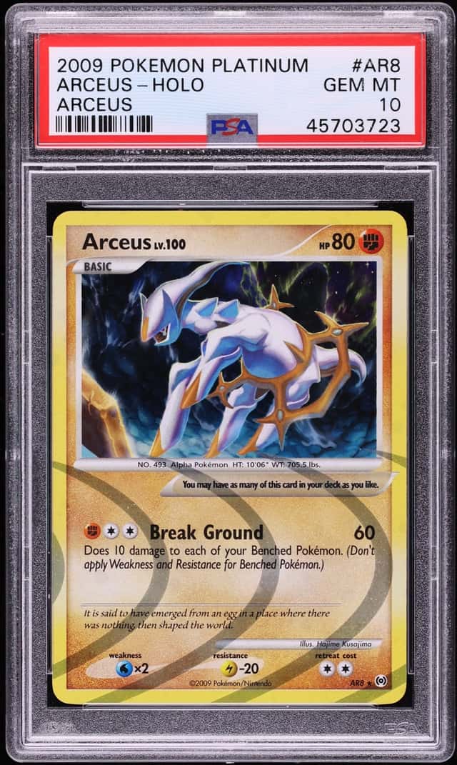 2009 Pokemon Platinum Arceus Holo Arceus #AR8 PSA 10 GEM MINT