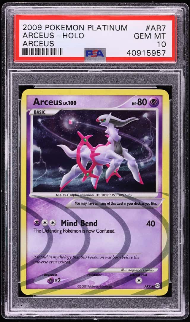 2009 Pokemon Platinum Arceus Holo Arceus #AR7 PSA 10 GEM MINT