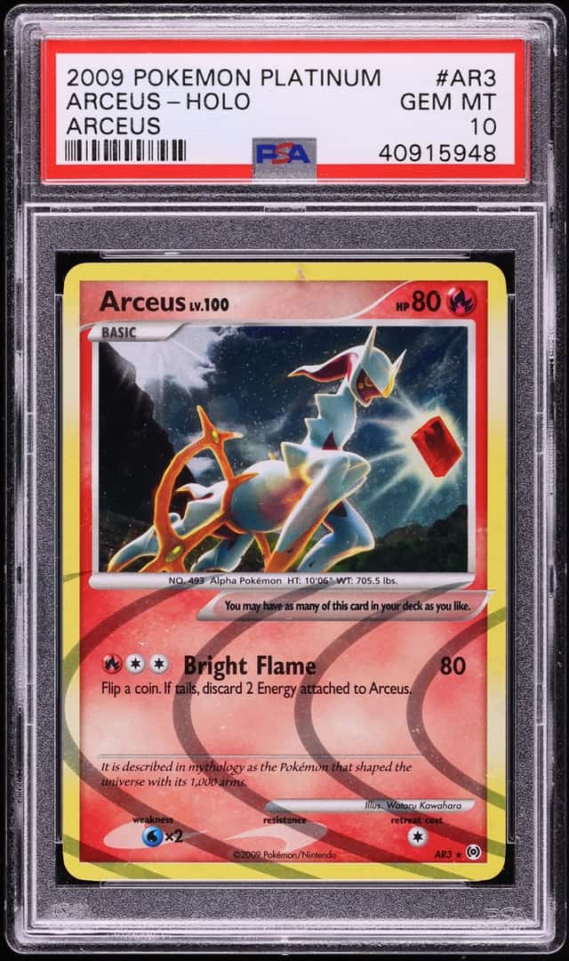 2009 Pokemon Platinum Arceus Holo Arceus #AR3 PSA 10 GEM MINT