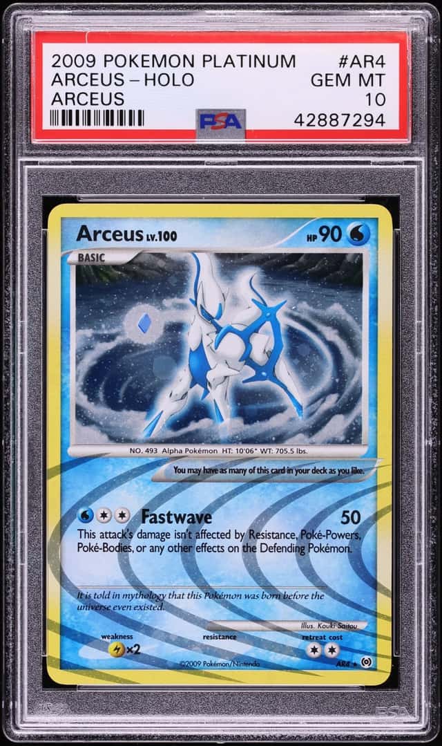2009 Pokemon Platinum Arceus Holo Arceus #AR4 PSA 10 GEM MINT