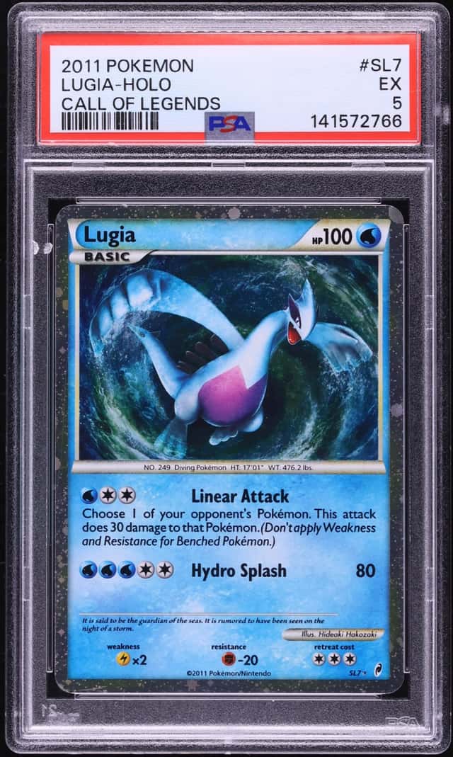 2011 Pokemon Call Of Legends Holo Lugia #SL7 PSA 5 EX