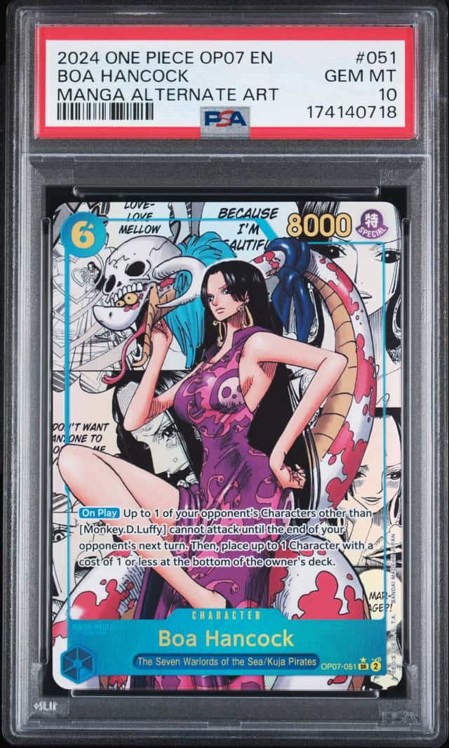 2024 ONE PIECE OP07-500 YEARS IN THE FUTURE #051 BOA HANCOCK PSA 10