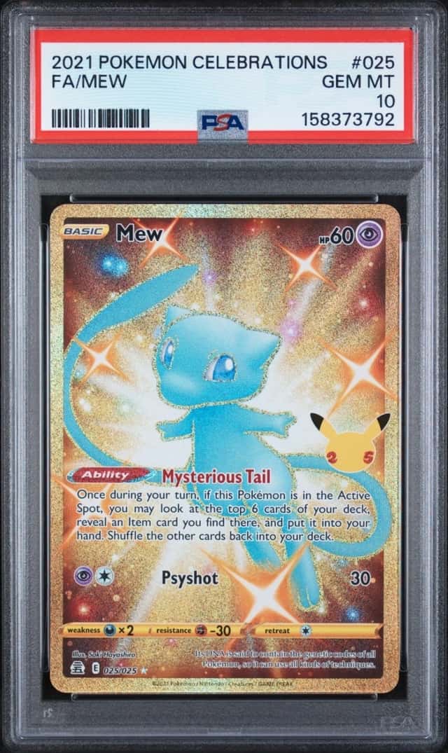 2021 POKEMON FA/MEW CELEBRATIONS #025 PSA 10