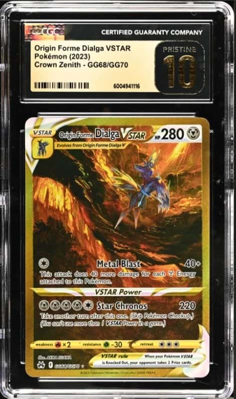 Pokémon Origin Forme Dialga VSTAR 2023 CZ #GG68/GG70 GG Holo CGC PRISTINE 10