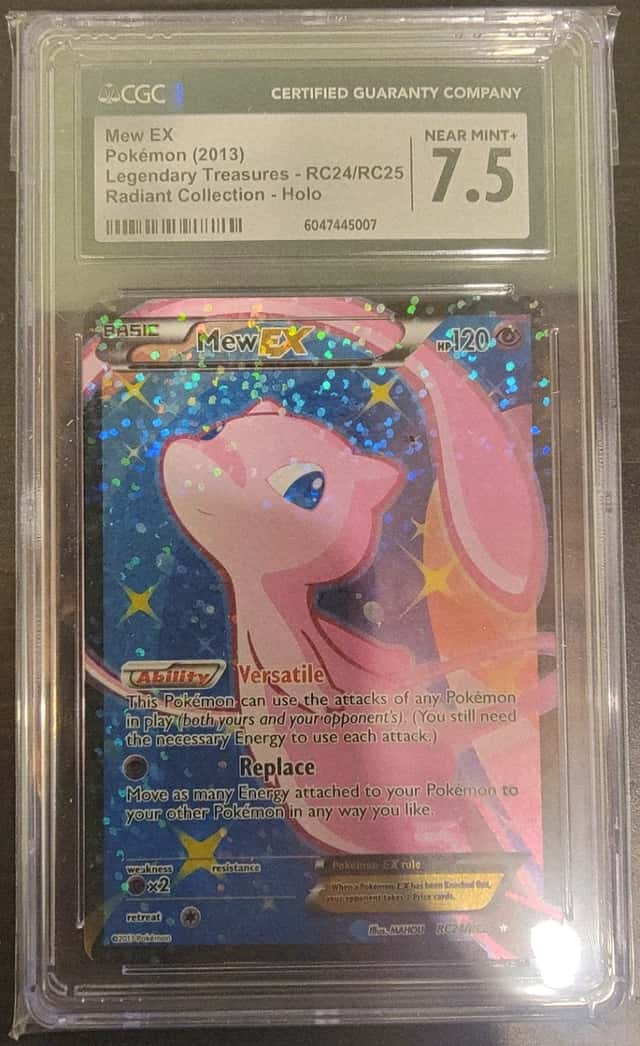 Pokemon Mew EX Full Art RC24/RC25 Legendary Treasures RC Holo CGC 7.5 2013