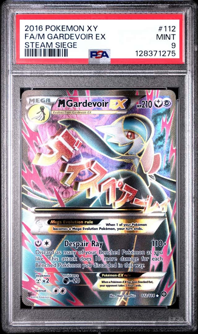 M Gardevoir EX Steam Siege Full Art PSA 9 Pokemon XY 112/114