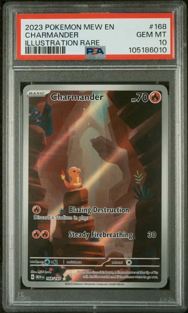 Pokemon Charmander 151 168/165 Illustration Rare PSA 10 Gem Mint