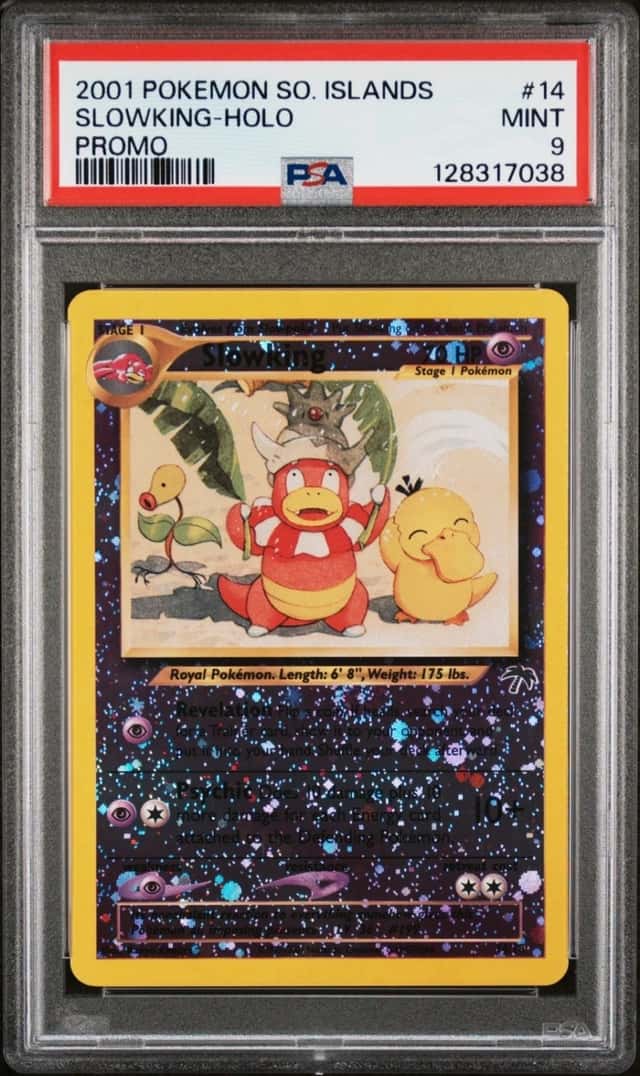 Slowking 14/18 Southern Islands Promo Reverse Holo 2001 SWIRL Pokemon PSA 9