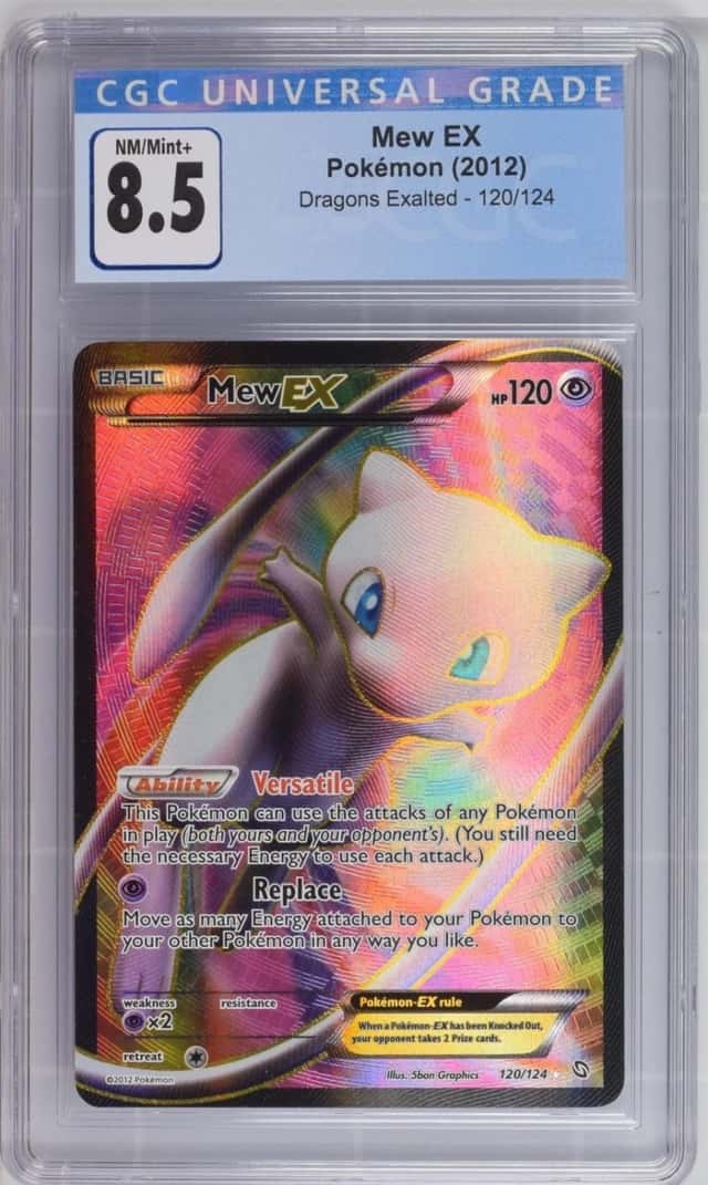Mew EX 120/124 Dragons Exalted 2012 Pokemon CGC 8.5