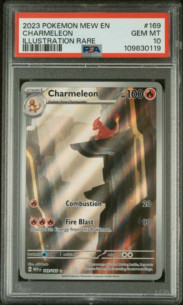 Pokemon Charmeleon 151 169/165 Illustration Rare PSA 10 Gem Mint