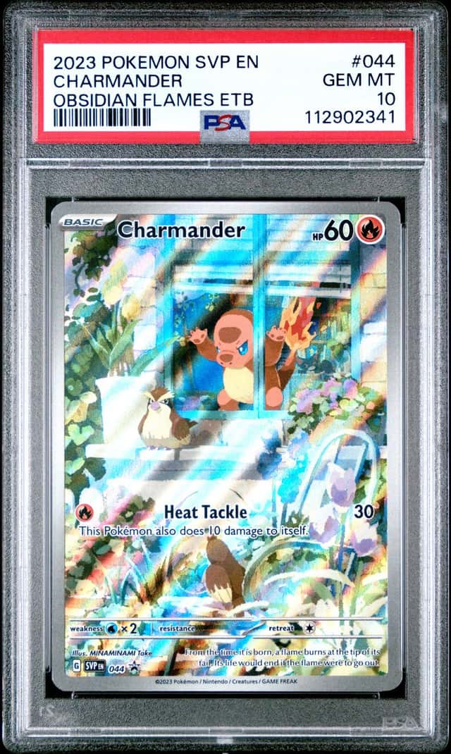 2023 Pokemon SVP EN BSP Obsidian Flames ETB #044 Charmander PSA 10 GEM MINT