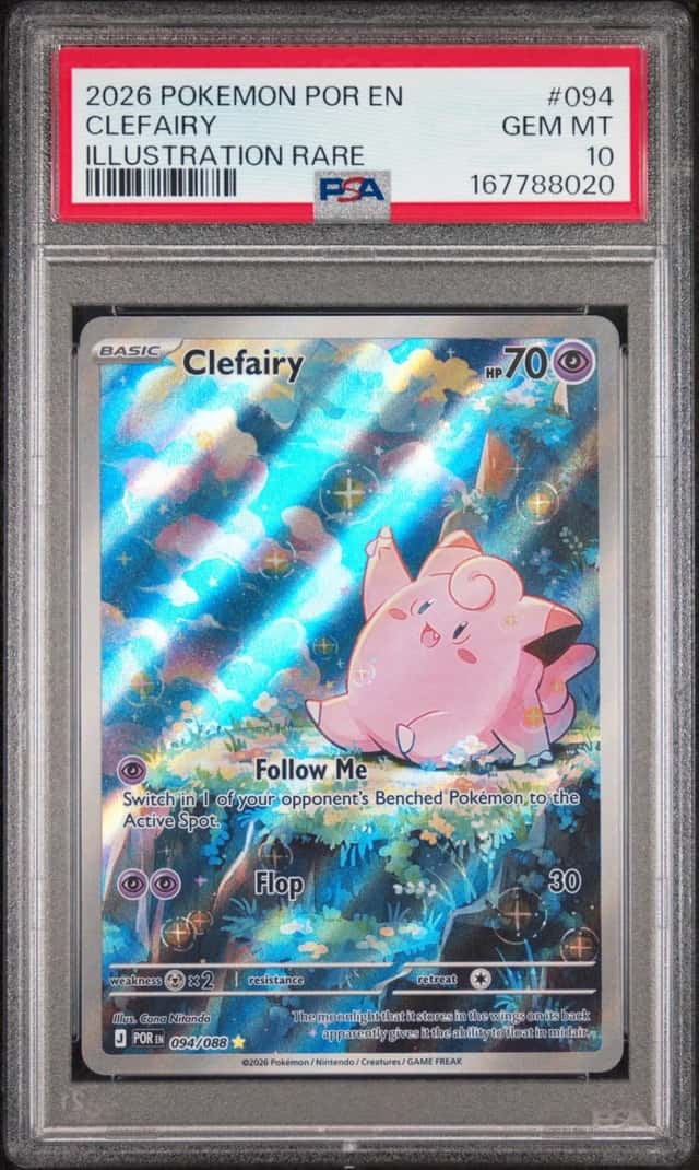 2026 POKEMON POR EN-PERFECT ORDER ILLUSTRATION RARE #094 CLEFAIRY PSA 10