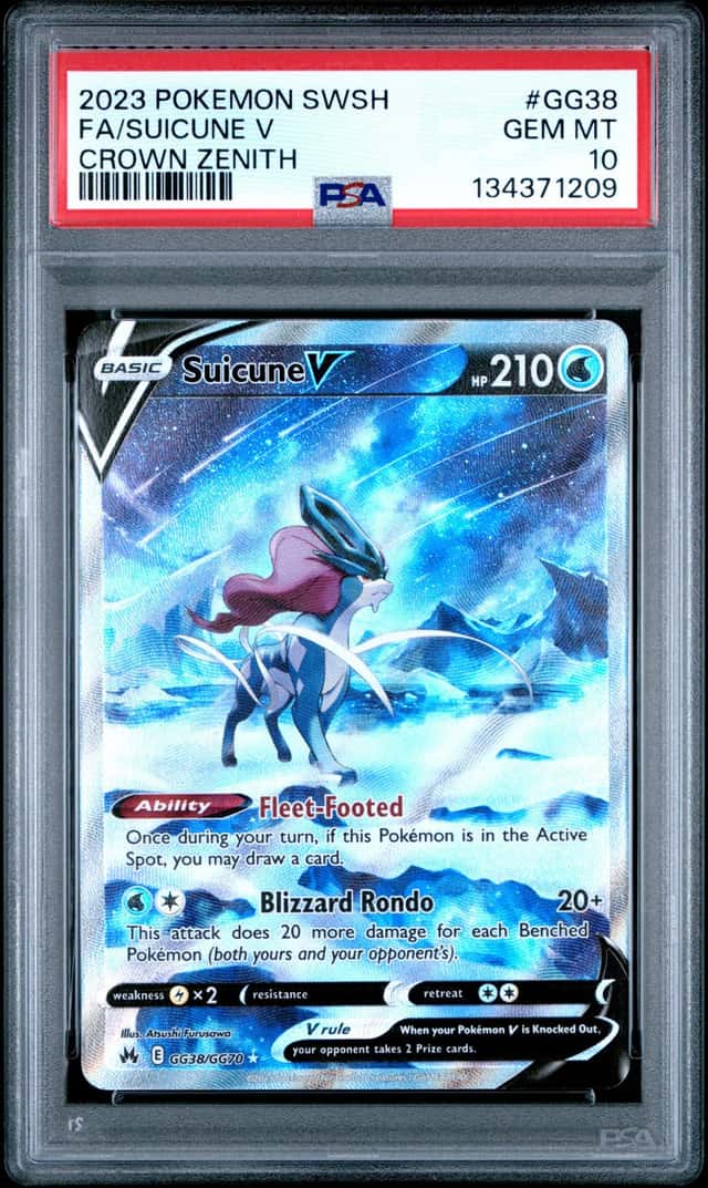 The Pokémon Company Suicune V GG38/GG70 Holo PSA 10