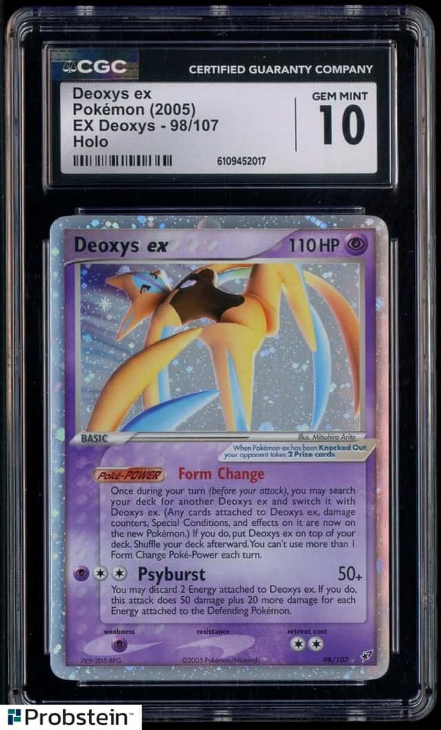 2005 Pokemon Ex Deoxys #98/107 Deoxys Ex Holo CGC 10 GEM MINT