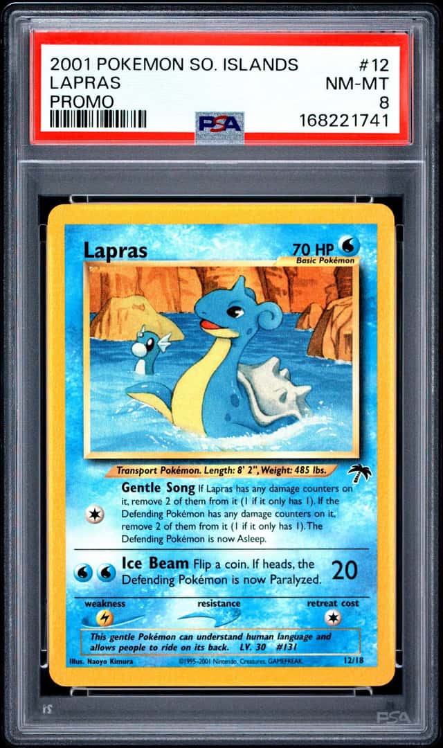 2001 Pokemon Southern Islands Promo #12 Lapras PSA 8 NM-MT