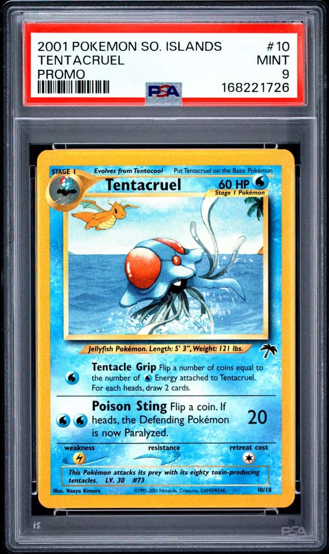 2001 Pokemon Southern Islands Promo #10 Tentacruel PSA 9 MINT