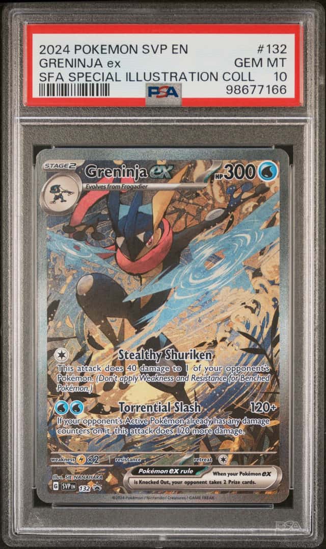 2024 Pokemon SVP SFA Special Illustration Collection #132 Greninja ex PSA 10