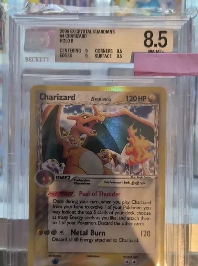 Pokemon Charizard #4 EX Crystal Guardians 2006 Holo Rare Delta Species BGS 8.5
