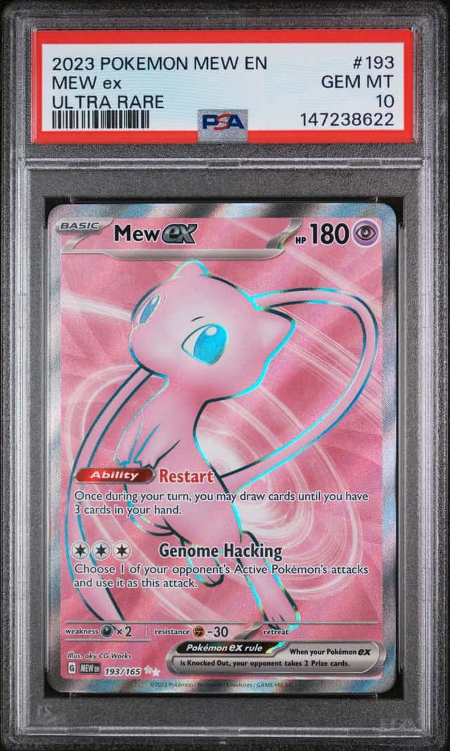 Mew ex #193/165 Ultra Rare Holo PSA 10 (Scarlet & Violet 151) Cert 147238622
