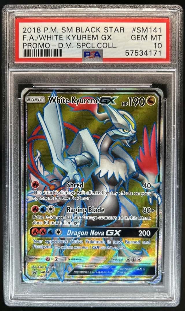 Pokemon SM Black Star Promos White Kyurem #SM141 PSA 10 GEM MINT