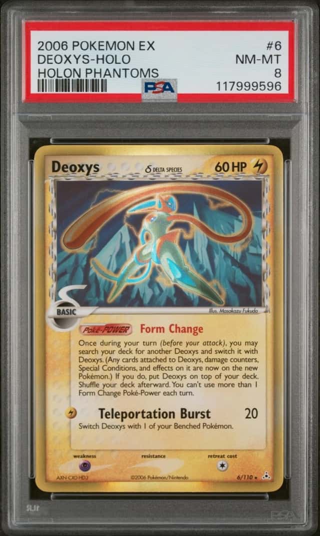 Pokemon Deoxys Holo Holon Phantoms 6/110 PSA 8