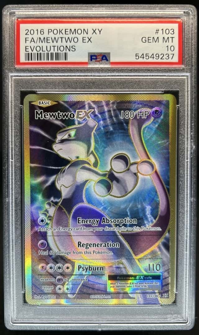 2016 Pokemon XY Evolutions Mewtwo #103/108 PSA 10 GEM MINT