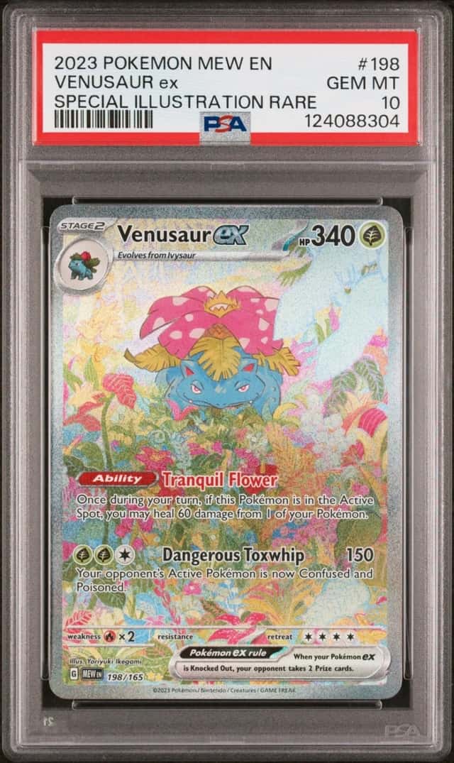 Pokemon Venusaur EX 151 198/165 Special Illustration Rare PSA 10 Gem Mint