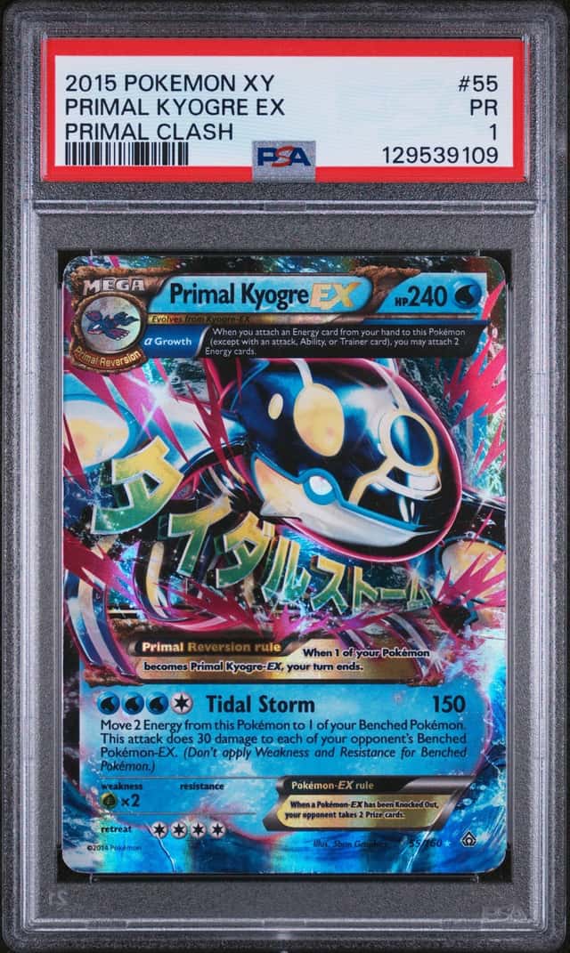 PSA 1 Primal Kyogre Ex Primal Clash tcg Pokémon 