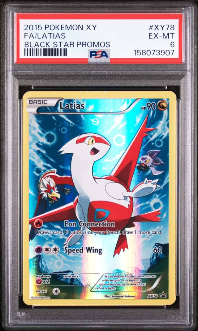 2015 Pokemon Black Star Promos #XY78 FA Latias PSA 6 EX-MT