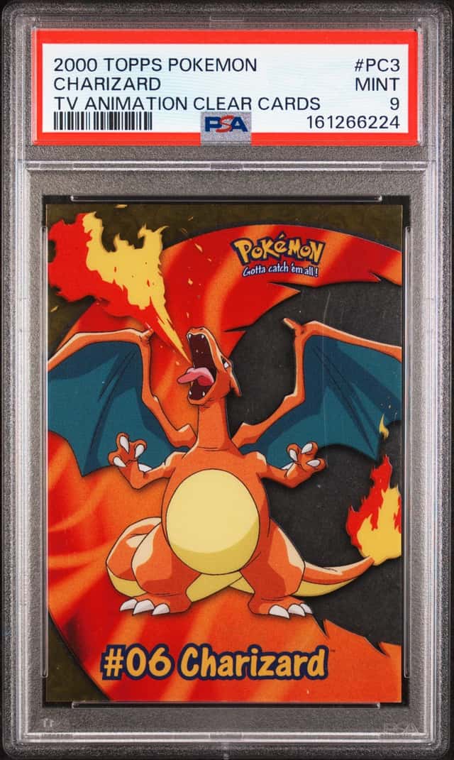 2000 Topps Pokemon #PC3 Charizard Clear Card Series 2 PSA 9 MINT