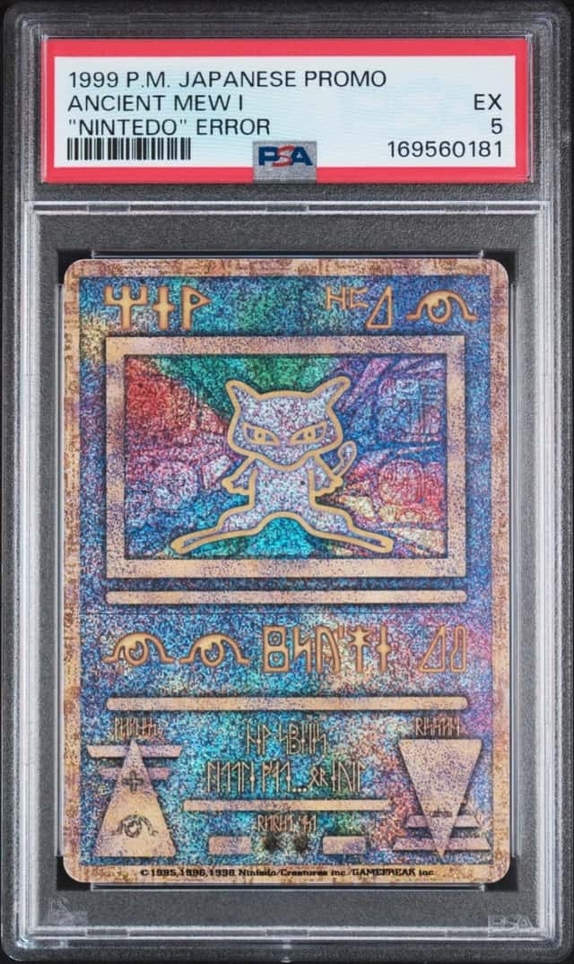 1998-99 POKEMON JAPANESE POKEMON JAPANESE PROMO ANCIENT MEW I PSA 5