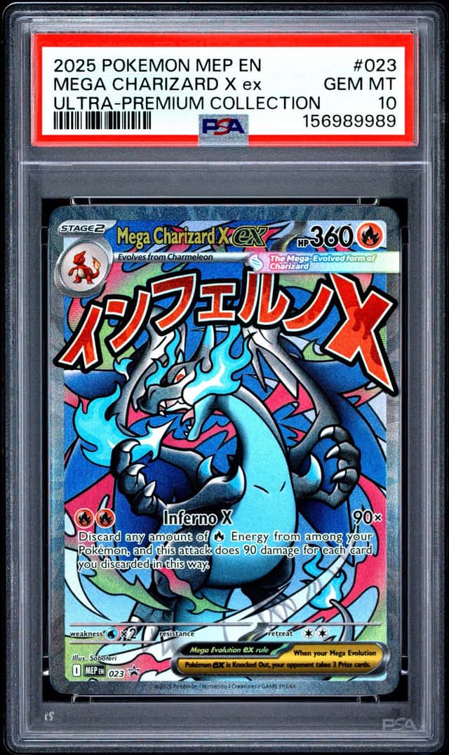 2025 Pokemon Mega Evolution Black Star Promo Ultra Premium Collection Mega Charizard X Ex #023
