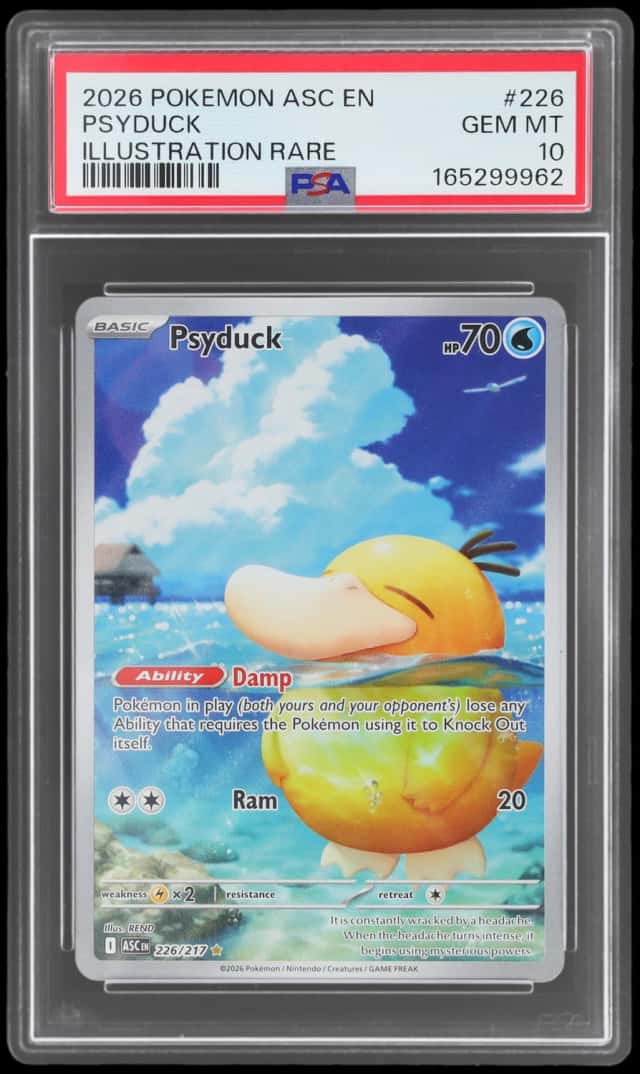 2026 Pokemon Mega Evolution Ascended Heroes Illustration Rare Psyduck #226