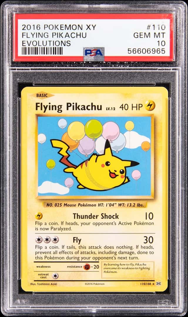 2016 Pokemon XY Evolutions #110 Flying Pikachu - PSA GEM MT 10