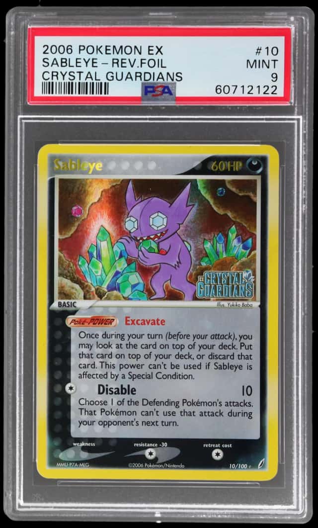 2006 Pokemon Ex Crystal Guardians Reverse Holo Sableye #10