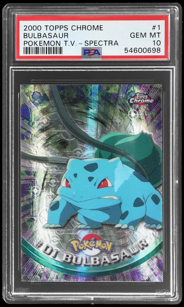 2000 Topps Chrome Pokemon Pokemon Tv Spectra Bulbasaur #01