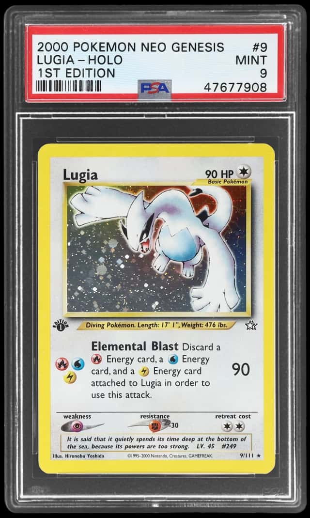 2000 Pokemon Neo Genesis 1st Edition Holo Lugia #9