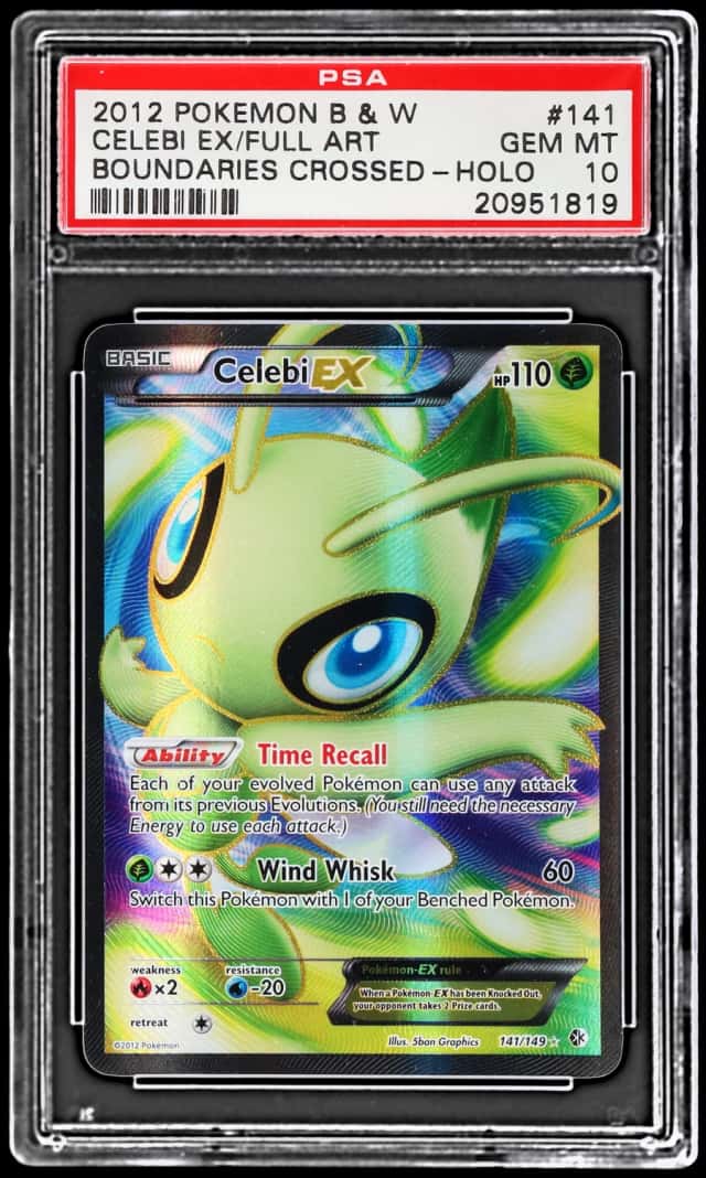2012 Pokemon Black and White Boundaries Crossed Holo Celebi Ex #141