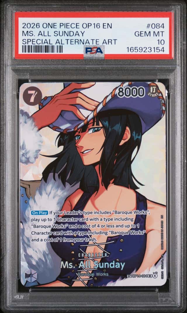 2026 ONE PIECE OP16-THE TIME OF BATTLE #084 MS. ALL SUNDAY PSA 10