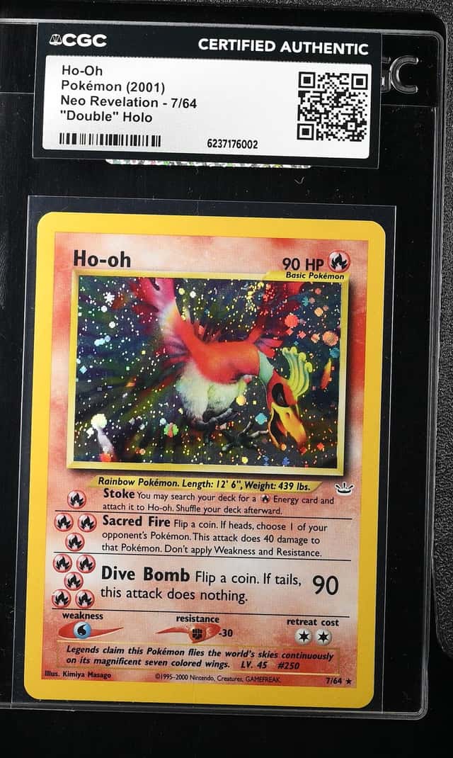 2001 Pokemon Neo Revelation Double Holo Ho-Oh #7 CGC AUTH