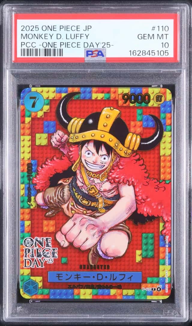 2025 One Piece Japanese Monkey D. Luffy P Premium Card Collection #110 PSA 10