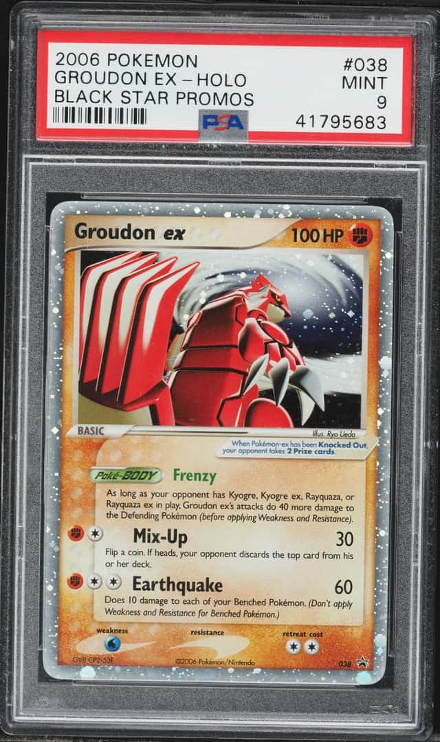 2006 Pokemon Black Star Promo Holo Groudon EX #38 PSA 9 MINT