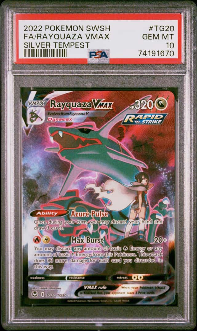 Pokemon Rayquaza VMAX TG20/TG30 Silver Tempest PSA 10 #74191670