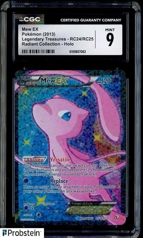 2013 Pokemon B & W Legend Treasures Radiant Collection #RC24 Mew ex CGC 9 MINT