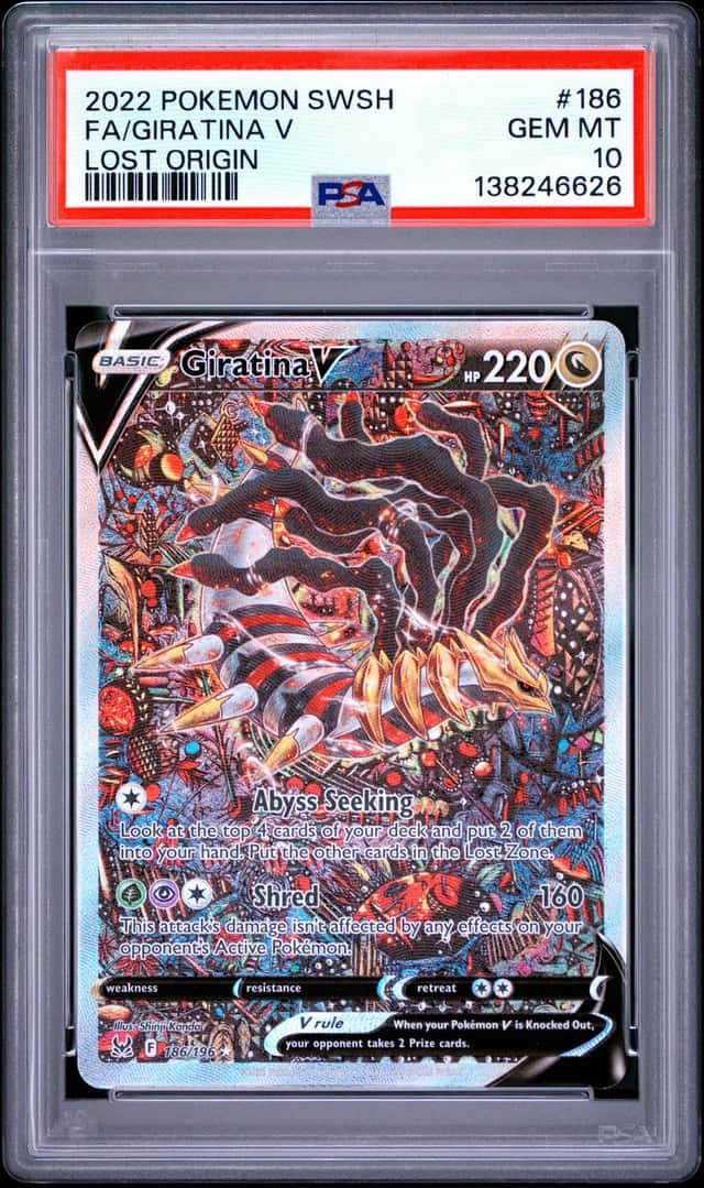2022 Pokemon SWSH Lost Origin #186 FA Giratina V PSA 10 GEM MINT