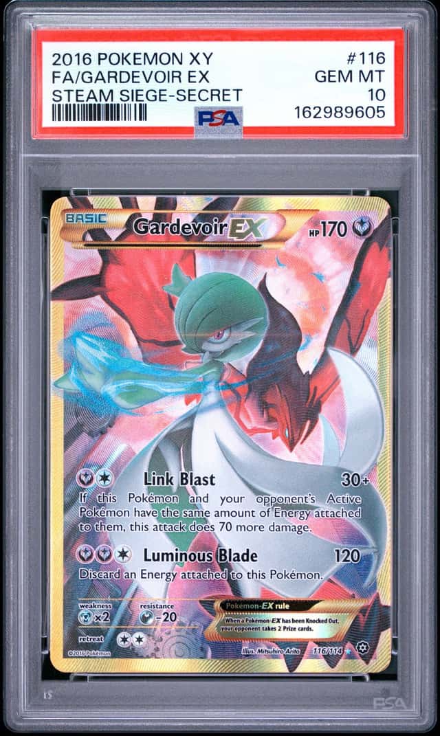 2016 POKEMON XY STEAM SIEGE SECRET #116 FULL ART GARDEVOIR EX PSA 10