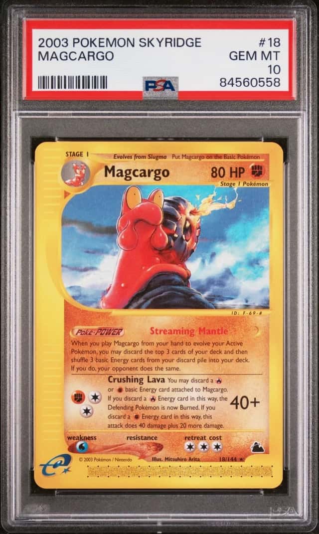 Pokemon Magcargo Skyridge 18/144 PSA 10 Gem Mint