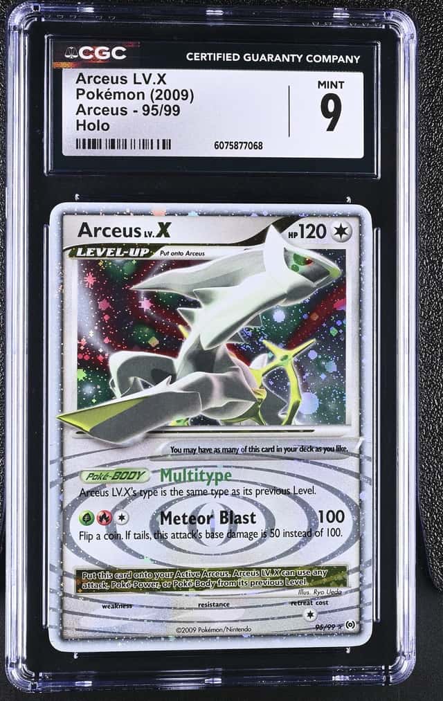 Arceus LV.X 95/99 Arceus Holo SWIRL 2009 Pokemon CGC 9