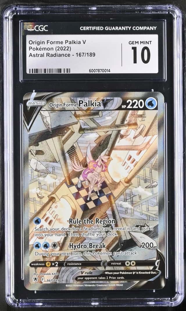 Pokemon Origin Forme Palkia V Astral Radiance 167/189 Ultra Rare CGC 10 Gem Mint